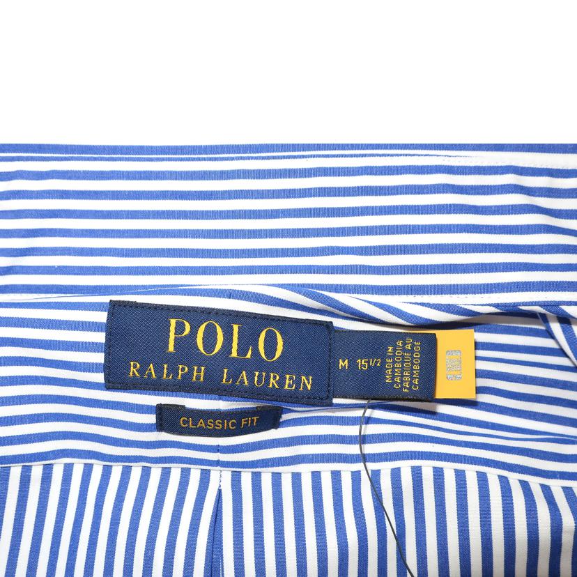 ＰＯＬＯ　Ｒａｌｐｈ　Ｌａｕｒｅｎ ラルフローレン/長袖ストライプシャツ　ワイシャツ　ボーダー　ブルー　メンズ/MNPOWOV16822592//SAランク/65