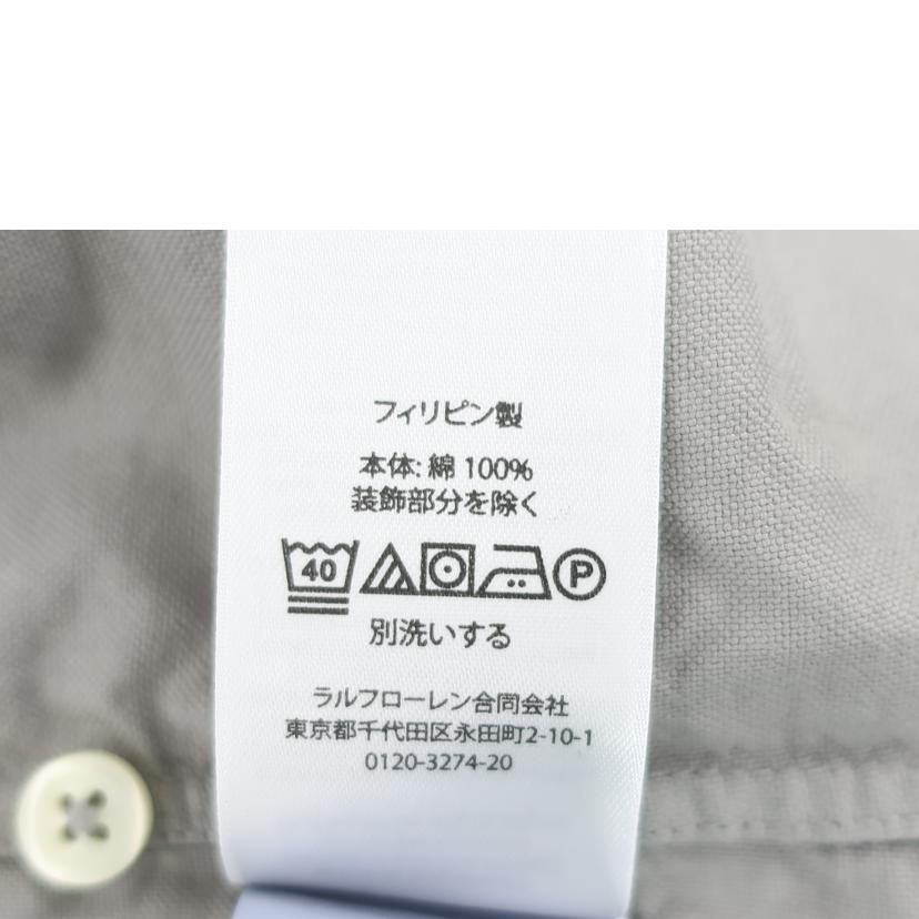 ＰＯＬＯ　Ｒａｌｐｈ　ｌａｕｒｅｎ ラルフローレン/長袖シャツ　ワイシャツ　グレー　無地　シンプル　メンズ/MNPOWOV16822684//SAランク/65
