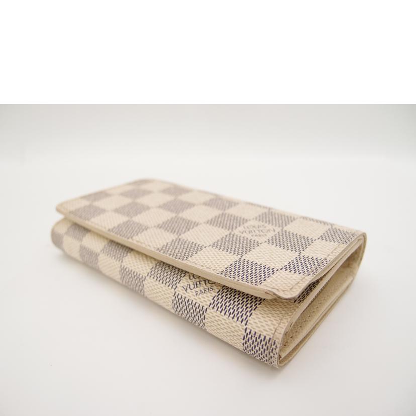 ＬＯＵＩＳ　ＶＵＩＴＴＯＮ ルイヴィトン　Ｌ字ファスナー　市松模様　白　レディース/ポルトフォイユ・トレゾール／ダミエ・アズール/N61744//CA2057/ABランク/69
