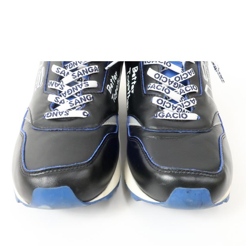 Ｓａｎｇａｃｉｏ ｻﾝｶﾞｯﾁｮ/「にゅ」スニーカー　手作り運動靴／２６．５ｃｍ／ブラック×ブルー//Bランク/65