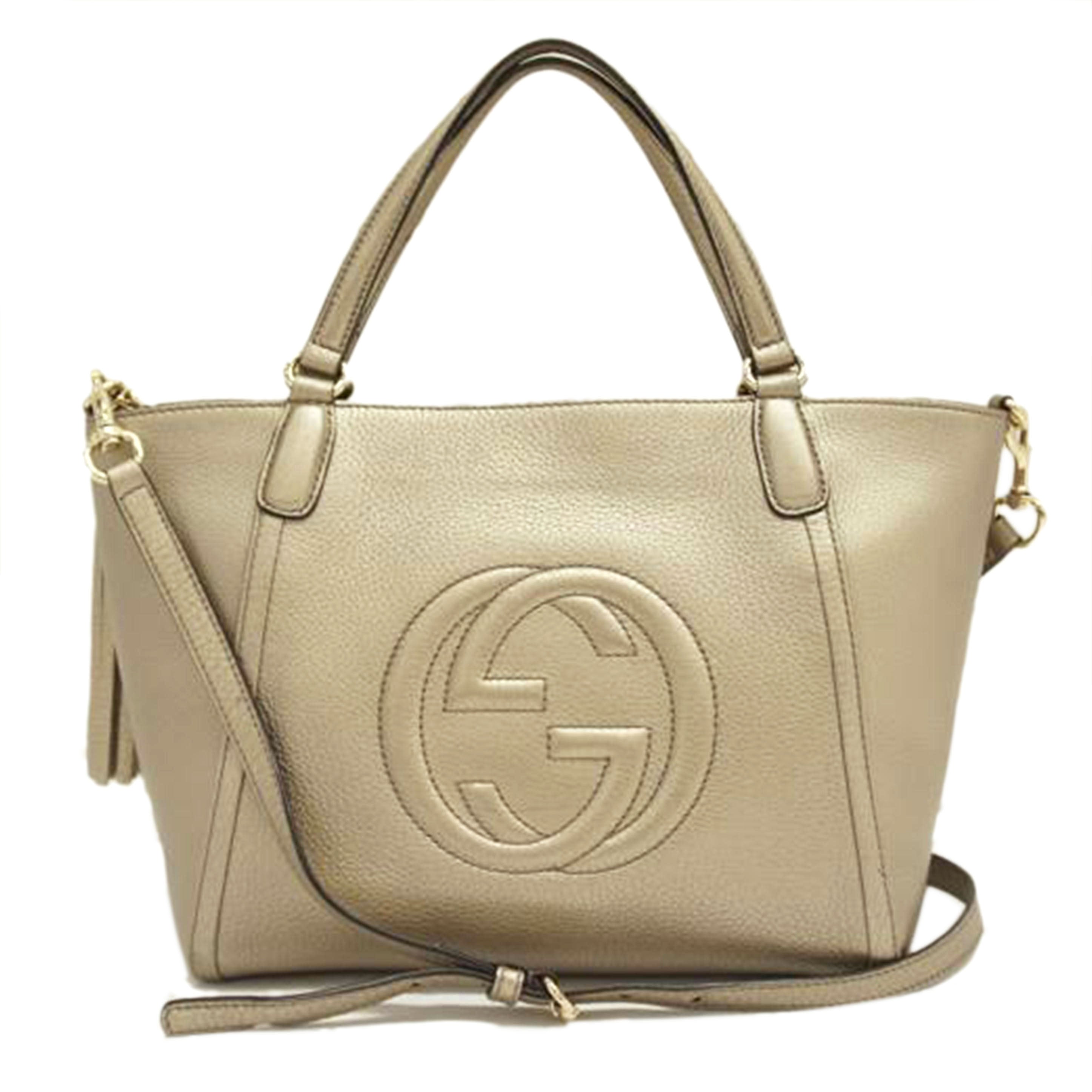 ＧＵＣＣＩ グッチ/ソーホーインターロッキング２ＷＡＹレザートート/369176//493075/Bランク/05