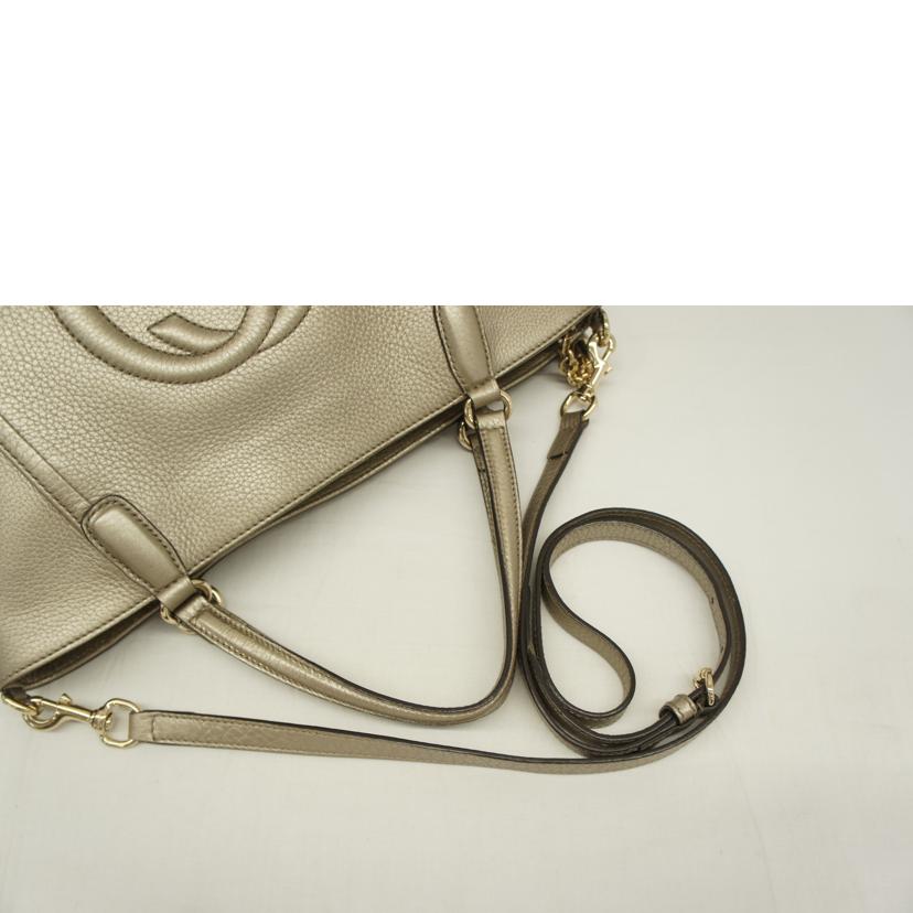 ＧＵＣＣＩ グッチ/ソーホーインターロッキング２ＷＡＹレザートート/369176//493075/Bランク/05