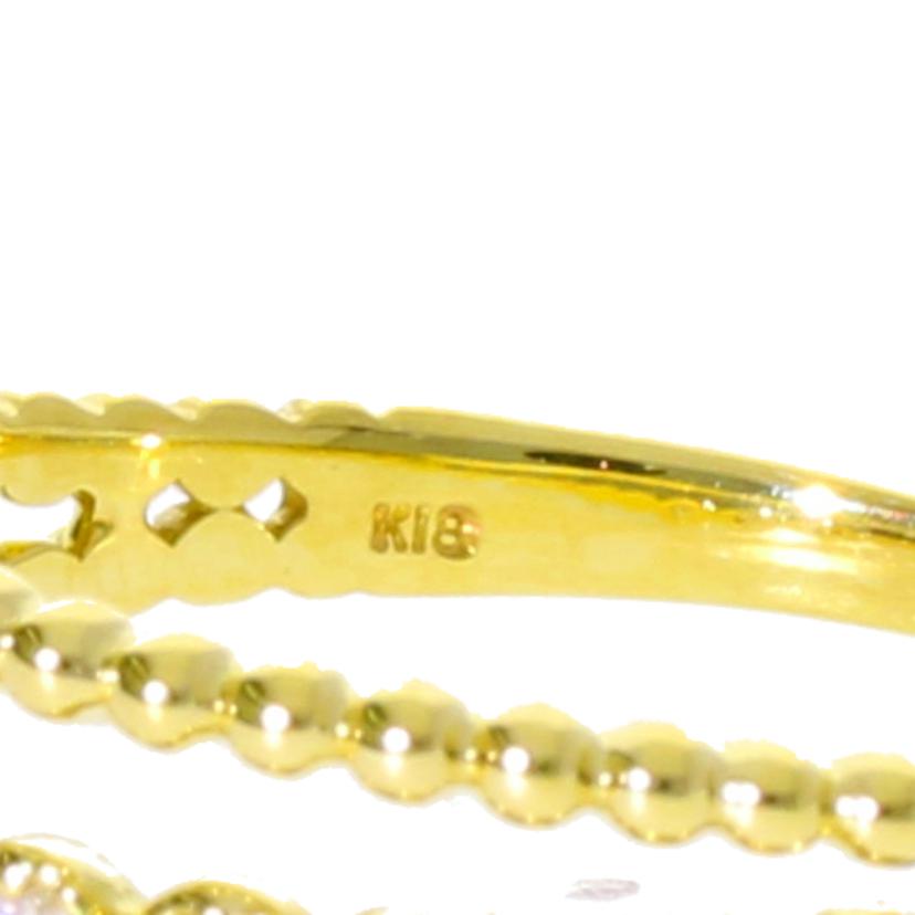 /　Ｋ１８ダイヤリング　０．１０ｃｔ//Aランク/75