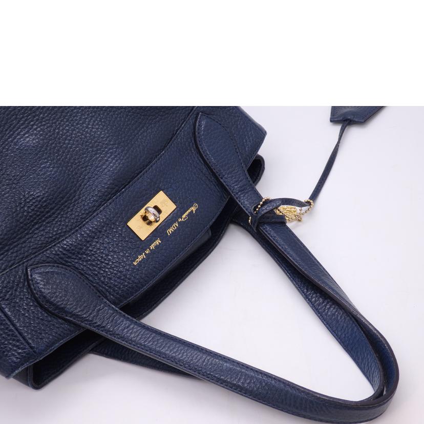 Ａ．Ｄ．Ｍ．Ｊ． ｴｰﾃﾞｨｰｴﾑｼﾞｪｲ/アクセソワ／シボレザー／ハンドバッグ／ネイビー//Bランク/02