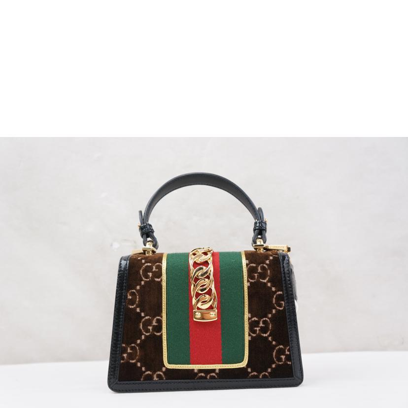 ＧＵＣＣＩ グッチ/シルヴィ　ベロア　ハンドバッグ/470270//493075/Aランク/67