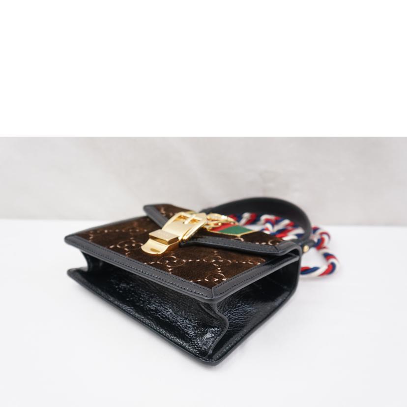 ＧＵＣＣＩ グッチ/シルヴィ　ベロア　ハンドバッグ/470270//493075/Aランク/67