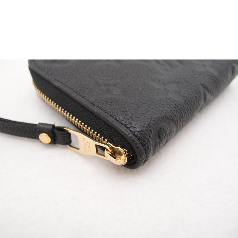 ＬＯＵＩＳ　ＶＵＩＴＴＯＮ ルイ・ヴィトン　ビトン　コインケース　黒　レザー　ゴールド金具　レディース/ジッピーコインパース／アンプラント／ノワール/M60574//RFI****/Aランク/69