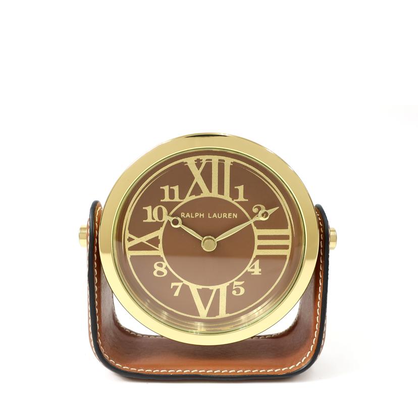 ＲＡＬＰＨ　ＬＡＵＲＥＮ ラルフローレン/ＢＲＥＮＮＡＮ　ＣＬＯＣＫ／ＣＨＥＬＳＥＡ　ＣＬＯＣＫ社製　置き時計　ブラウン系/682707606001//Aランク/65