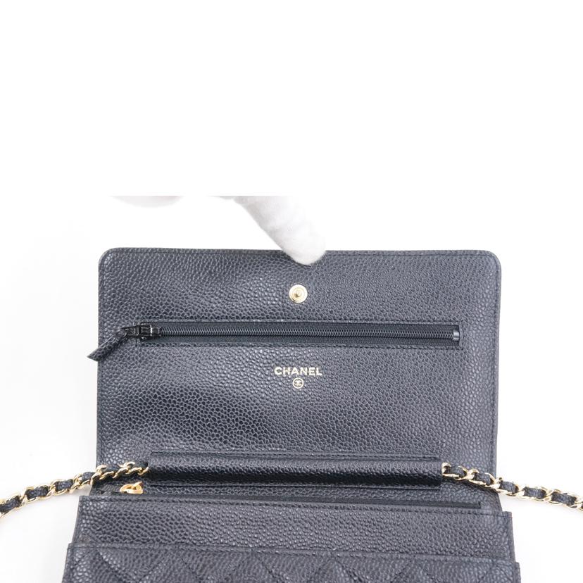 ＣＨＡＮＥＬ シャネル/マトラッセキャビアスキンチェーンウォレット//16924054/Aランク/67