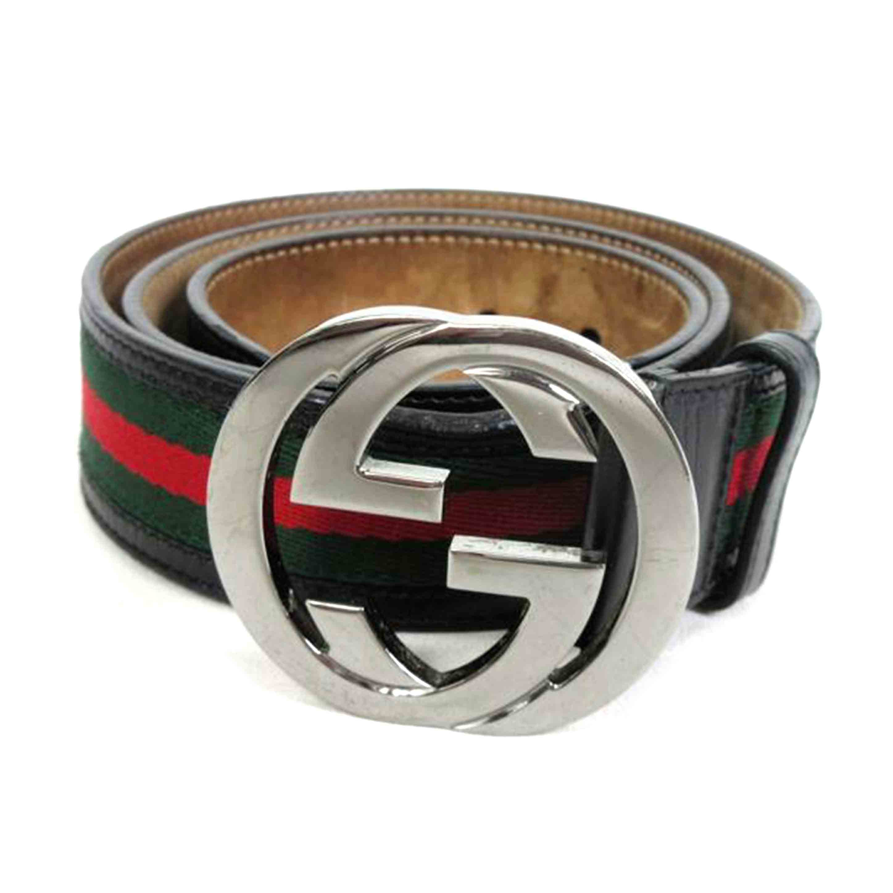 ＧＵＣＣＩ グッチ/インターロッキングＧ　シェリーラインベルト　８５－９５ｃｍ/114984//525***/Bランク/70