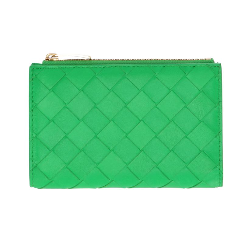 ＢＯＴＴＥＧＡ　ＶＥＮＥＴＡ ボッテガヴェネタ/イントレチャート２つ折り財布／緑//P02450168Y/Aランク/75