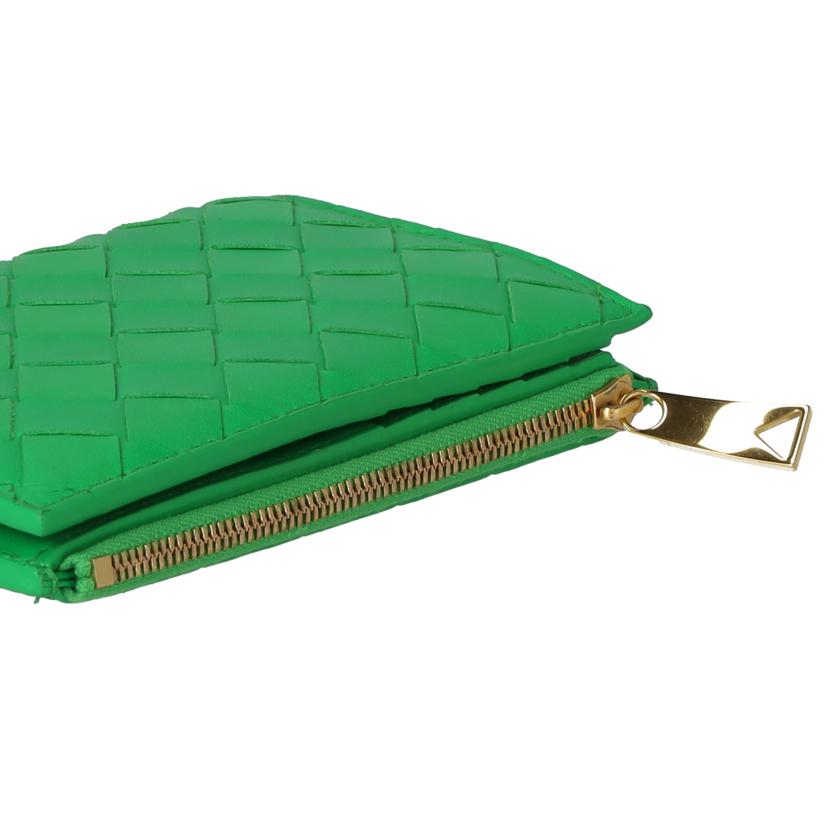 ＢＯＴＴＥＧＡ　ＶＥＮＥＴＡ ボッテガヴェネタ/イントレチャート２つ折り財布／緑//P02450168Y/Aランク/75