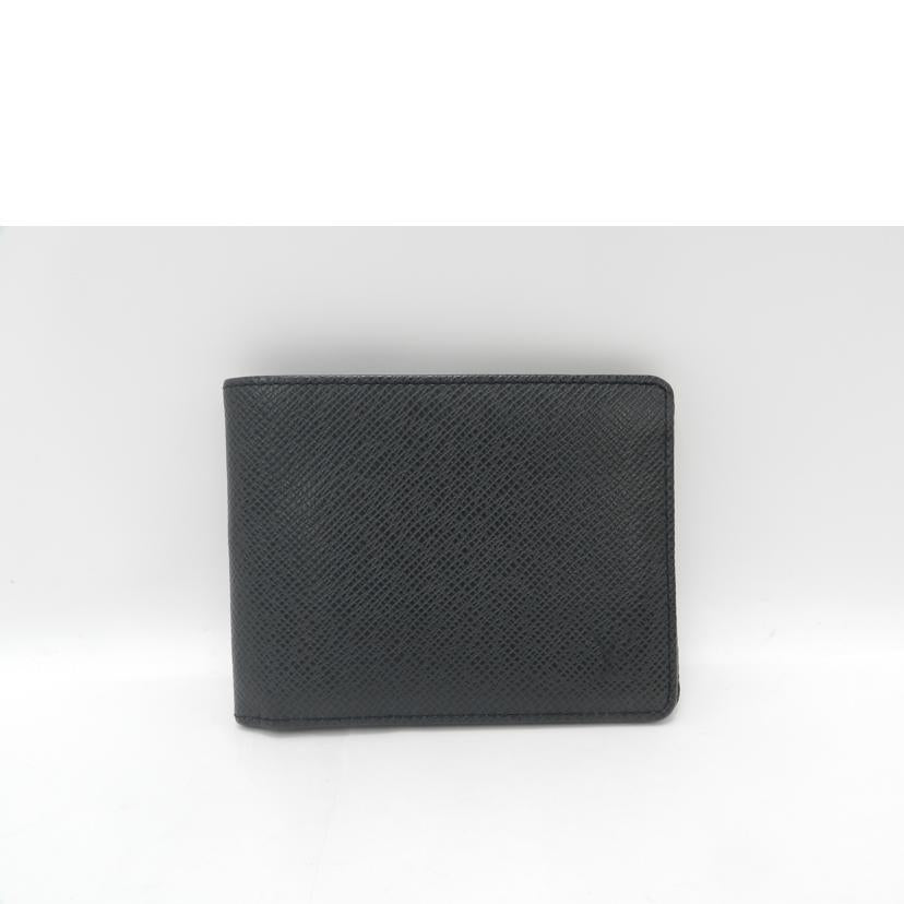 ＬＯＵＩＳ　ＶＵＩＴＴＯＮ ルイヴィトン　二つ折り札入れ　黒　メンズ/ポルトフォイユ・ミュルティプル／タイガ／アルドワーズ/M30531//CT1005/Aランク/69