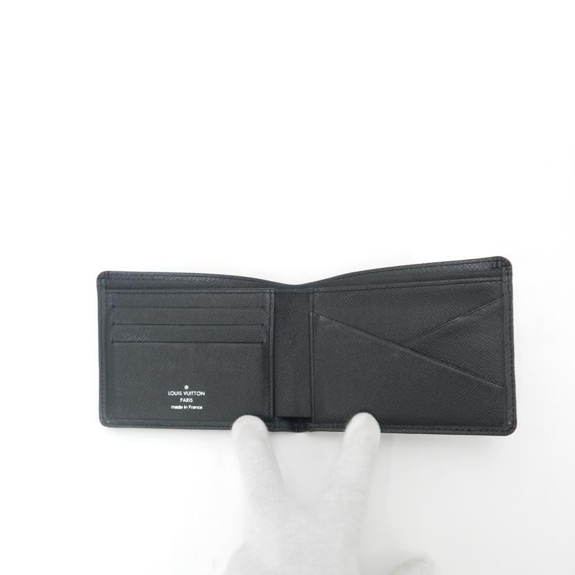 ＬＯＵＩＳ　ＶＵＩＴＴＯＮ ルイヴィトン　二つ折り札入れ　黒　メンズ/ポルトフォイユ・ミュルティプル／タイガ／アルドワーズ/M30531//CT1005/Aランク/69