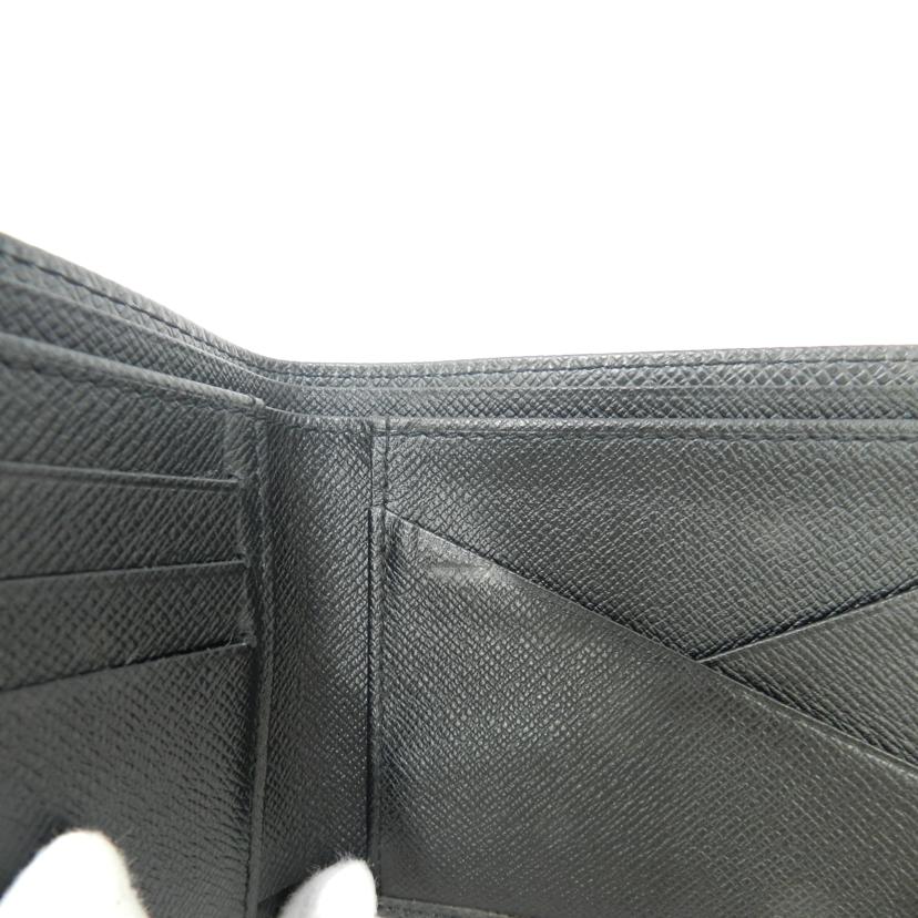 ＬＯＵＩＳ　ＶＵＩＴＴＯＮ ルイヴィトン　二つ折り札入れ　黒　メンズ/ポルトフォイユ・ミュルティプル／タイガ／アルドワーズ/M30531//CT1005/Aランク/69
