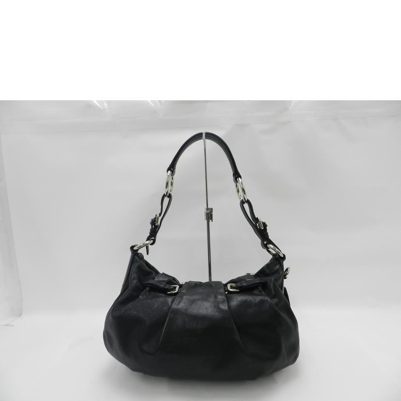 ＰＲＡＤＡ　 プラダ　肩掛け　シルバー金具　レディース/ソフトカーフワンショルダー／ブラック/BR3795//25/ABランク/69
