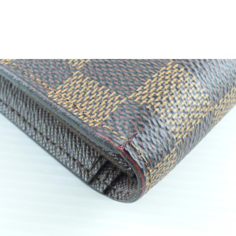 ＬＯＵＩＳ　ＶＵＩＴＴＯＮ ルイ・ヴィトン/ポルトフォイユ・ブラザ／ダミエ・エベヌ/N60017//TN0116/Bランク/64