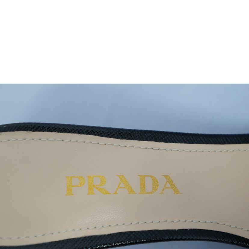 ＰＲＡＤＡ プラダ/ロゴサフィアーノレザーミュールヒール　ＢＬＫ/1XX456//ABランク/07