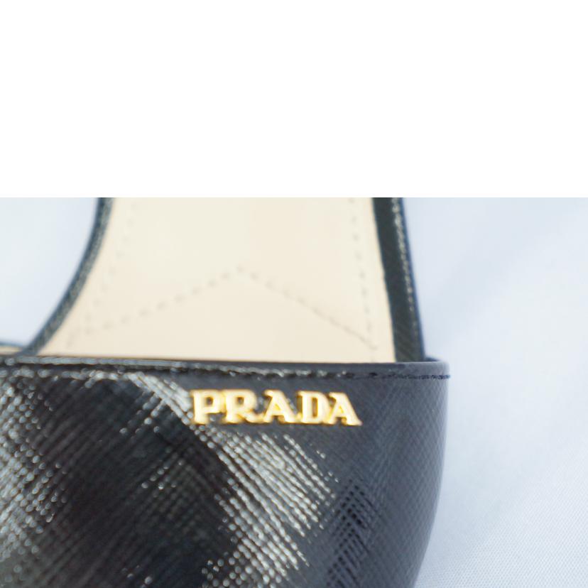 ＰＲＡＤＡ プラダ/ロゴサフィアーノレザーミュールヒール　ＢＬＫ/1XX456//ABランク/07