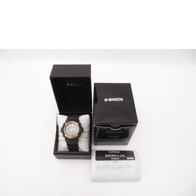 ＣＡＳＩＯ カシオ　腕時計　MULTIBAND6　グリーン×ゴールド/Ｇ－ＳＨＯＣＫ／デジアナ／電波ソーラー/AWG-M100A-3AJF//004A101B/Bランク/69
