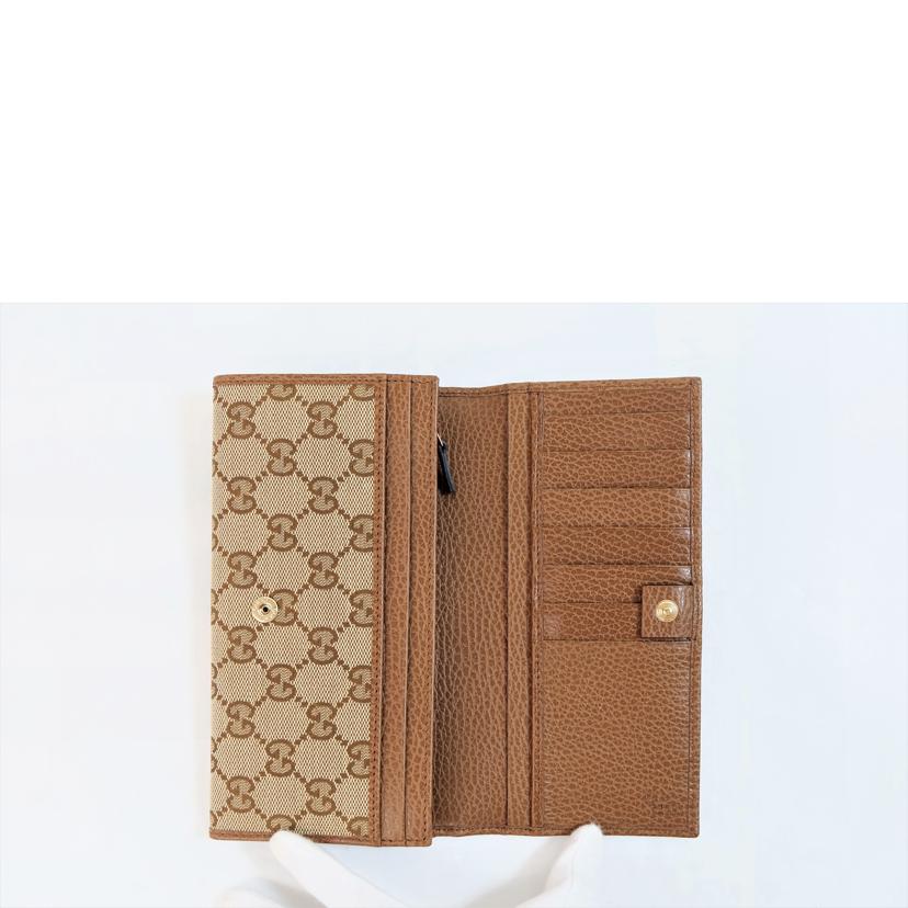 　　ＧＵＣＣＩ グッチ/ＧＧキャンバスフラップ二つ折長財布/346058//490**/Sランク/71