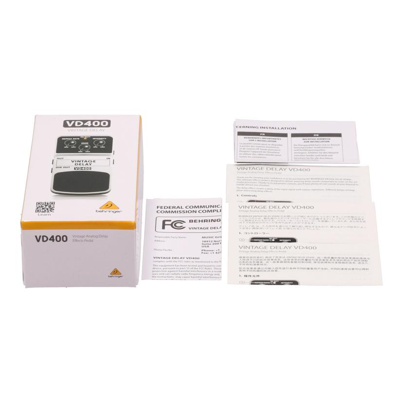 ｂｅｈｒｉｎｇｅｒ ベリンガー/エフェクター/VD400//S190700439508/Bランク/70
