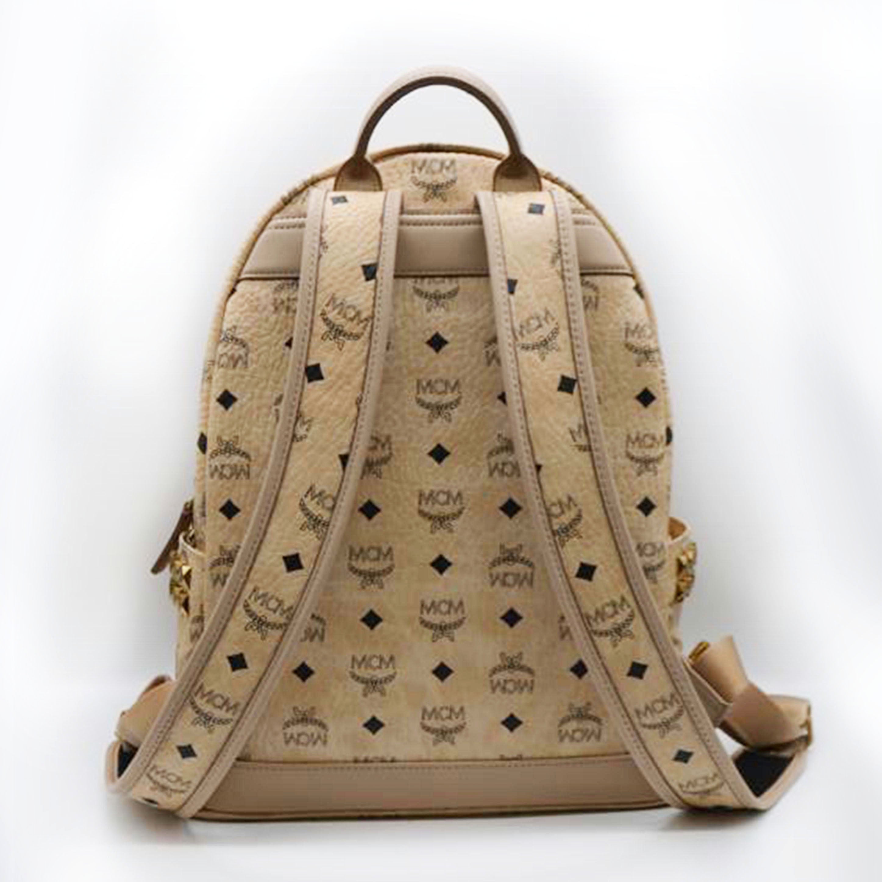 良品✨MCM エムシーエム ヴィセトス柄 デザイン リュック ラメ