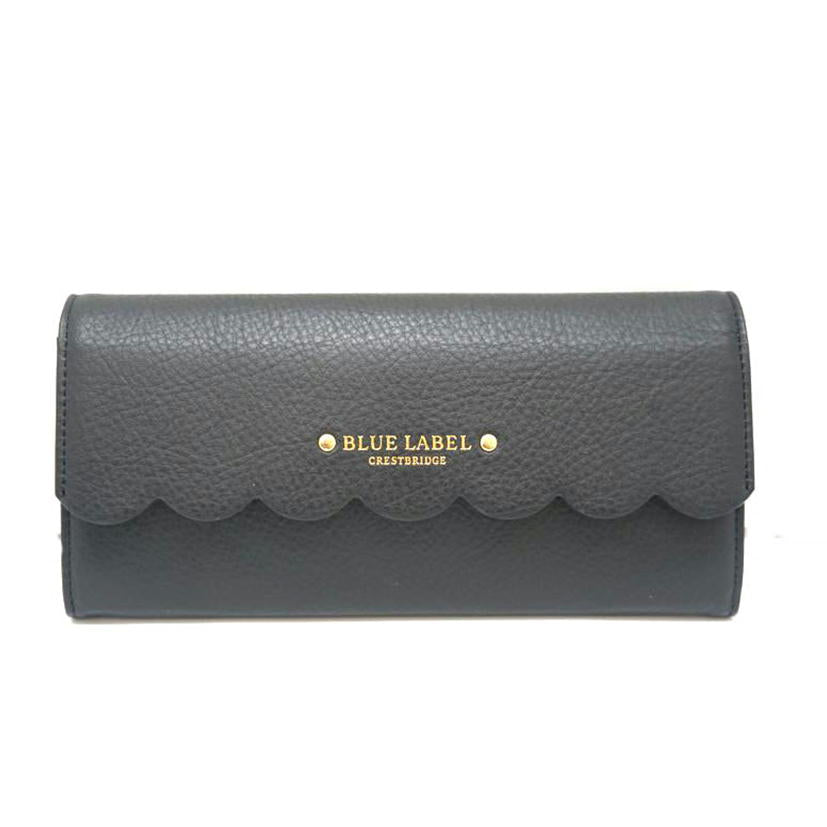 ＢＬＵＥ　ＬＡＢＥＬ　ＣＲＥＳＴＢＲＩＤＥ ブルーレーベルクレストブリッジ/レザー長財布／黒/55215-877-09//SAランク/09