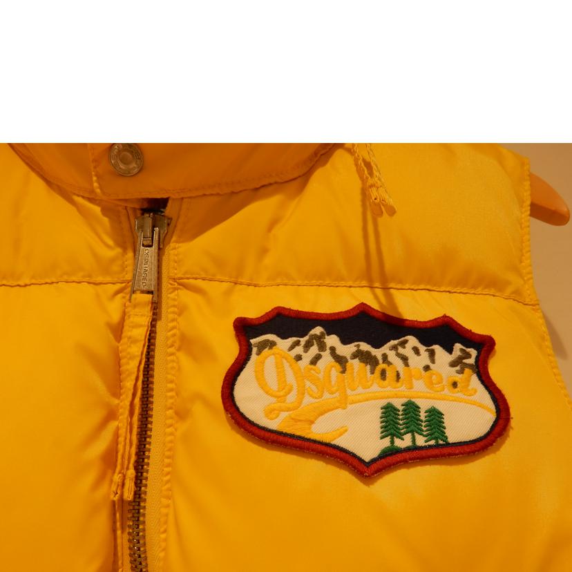 DSQUAREDディースクエアードダウンベスト(イエロー)