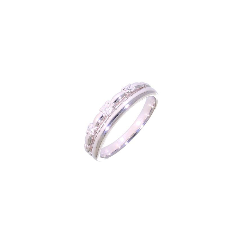 /　Ｋ１８ＷＧダイヤリング０．１０ｃｔ//Aランク/75