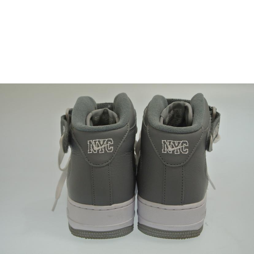 ＮＩＫＥ ナイキ/ＡＩＲ　ＦＯＲＣＥ　１　ＭＩＤ　ＮＹＣ　ＣＯＯＬ　ＧＲＡＹ/DH5622-001//ABランク/87