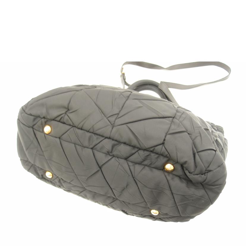 ＰＲＡＤＡ プラダ　黒　ハンド　斜め掛け　レディース　/キルティングナイロン２ｗａｙトート／ブラック/BN1543//165/Aランク/69