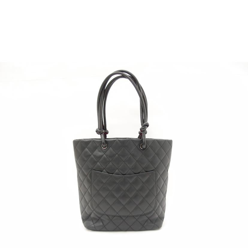 ＣＨＡＮＥＬ シャネル　黒　白　ハンド　肩掛け　レディース/カンボンラインミディアムトート／ブラック/A25167//9672632/ABランク/69