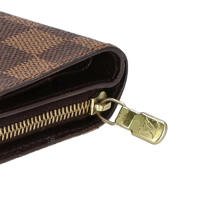 ＬＯＵＩＳ　ＶＵＩＴＴＯＮ ルイヴィトン/コンパクトジップ／ダミエ／エベヌ/N61688//CA0***/ABランク/75