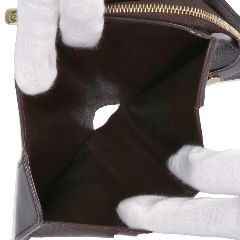 ＬＯＵＩＳ　ＶＵＩＴＴＯＮ ルイヴィトン/コンパクトジップ／ダミエ／エベヌ/N61688//CA0***/ABランク/75