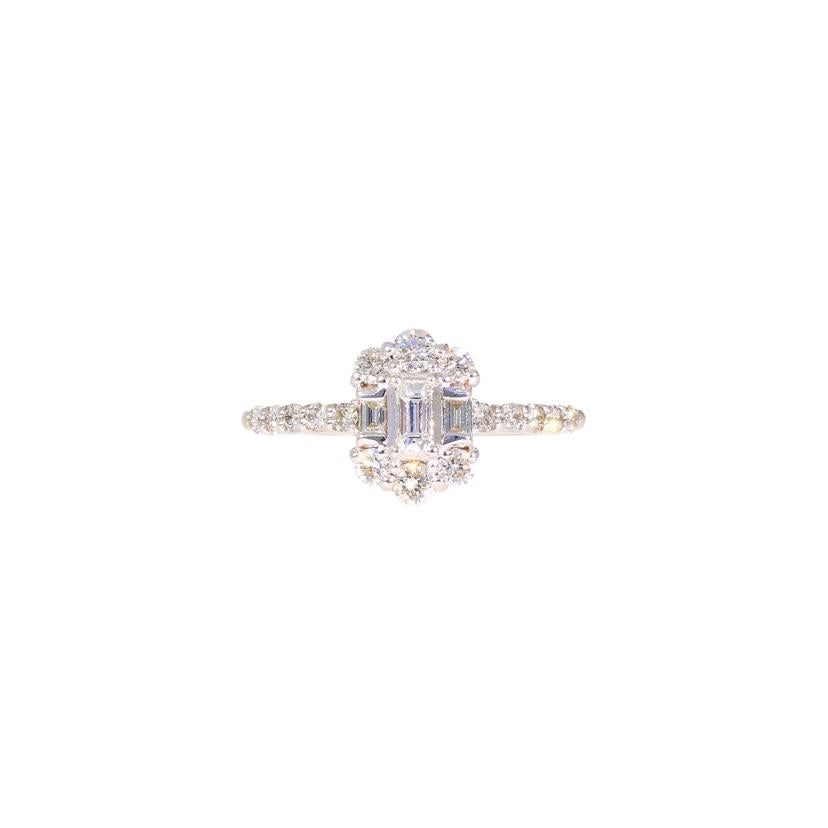 /　Ｋ１８ＷＧダイヤリング０．５０ｃｔ//Aランク/71