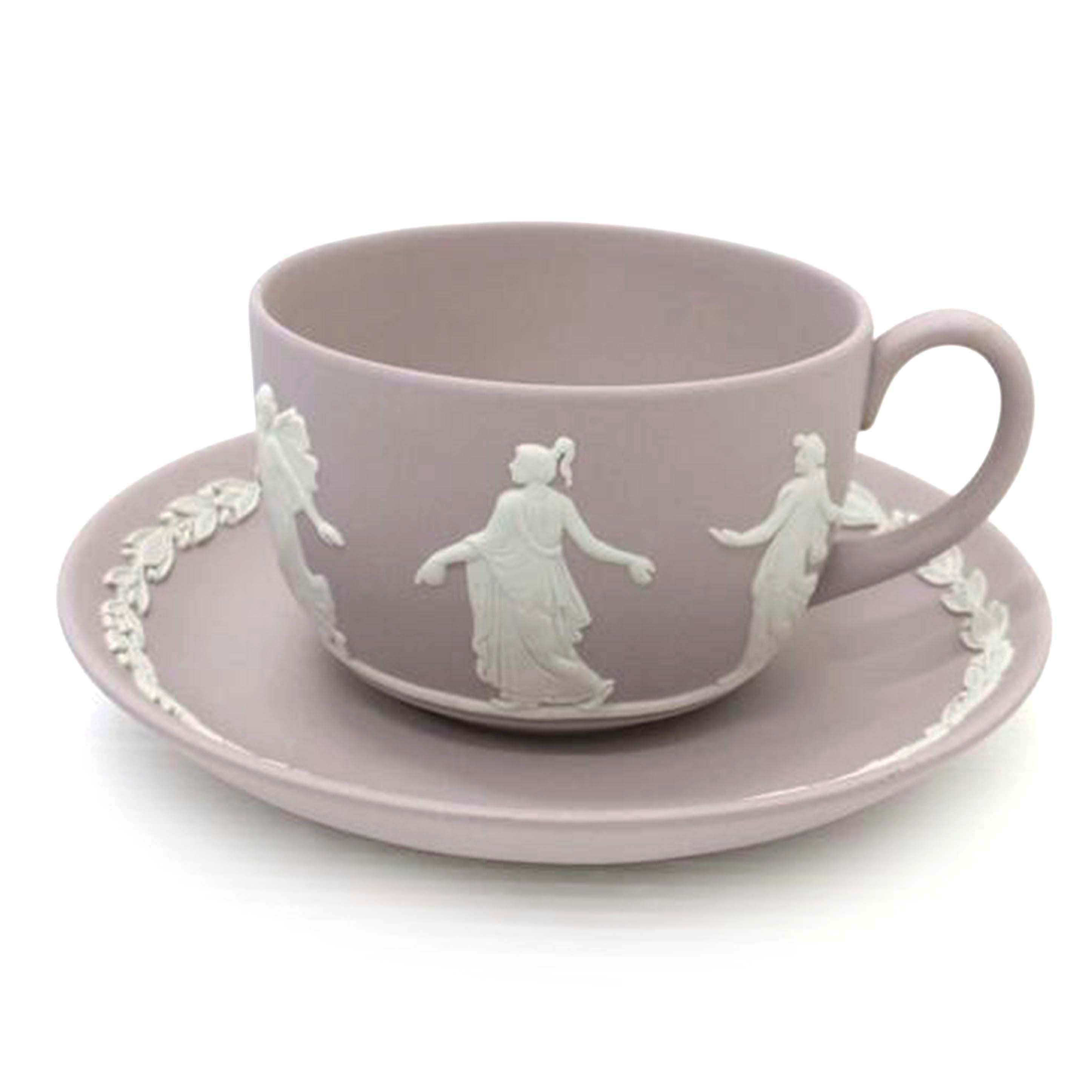 ＷＥＤＧＷＯＯＤ/　ティーカップ＆ソーサー／パープル/ｼﾞｬｽﾊﾟｰ//Bランク/88