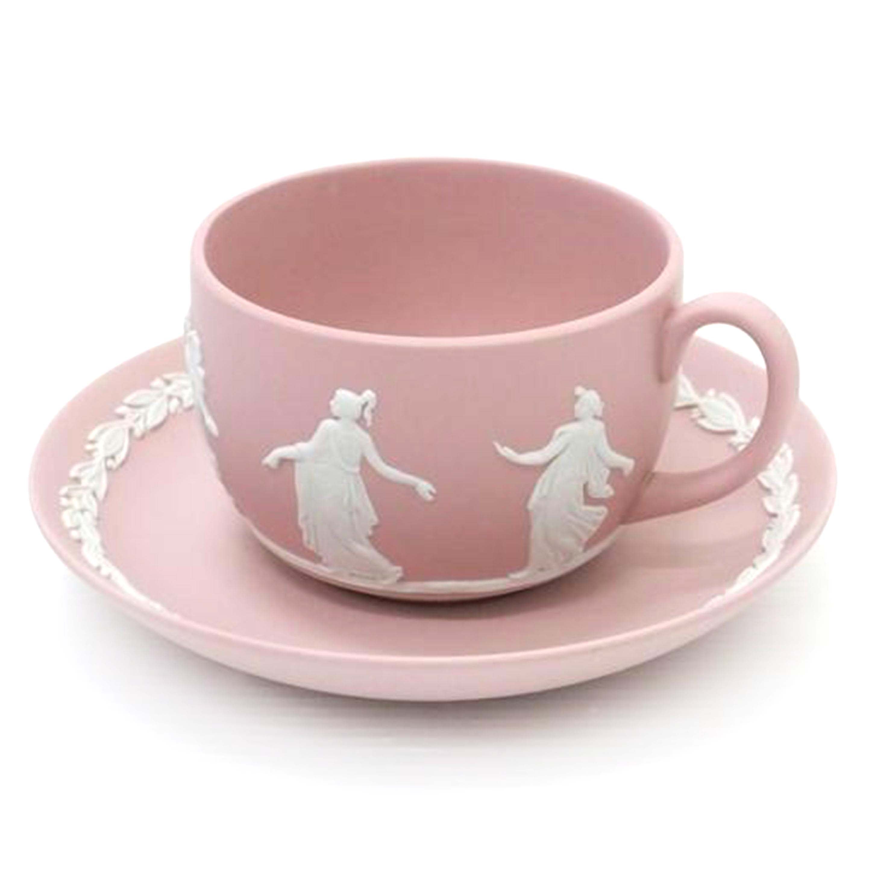ＷＥＤＧＷＯＯＤ/　ティーカップ＆ソーサー／ピンク/ｼﾞｬｽﾊﾟｰ//Bランク/88