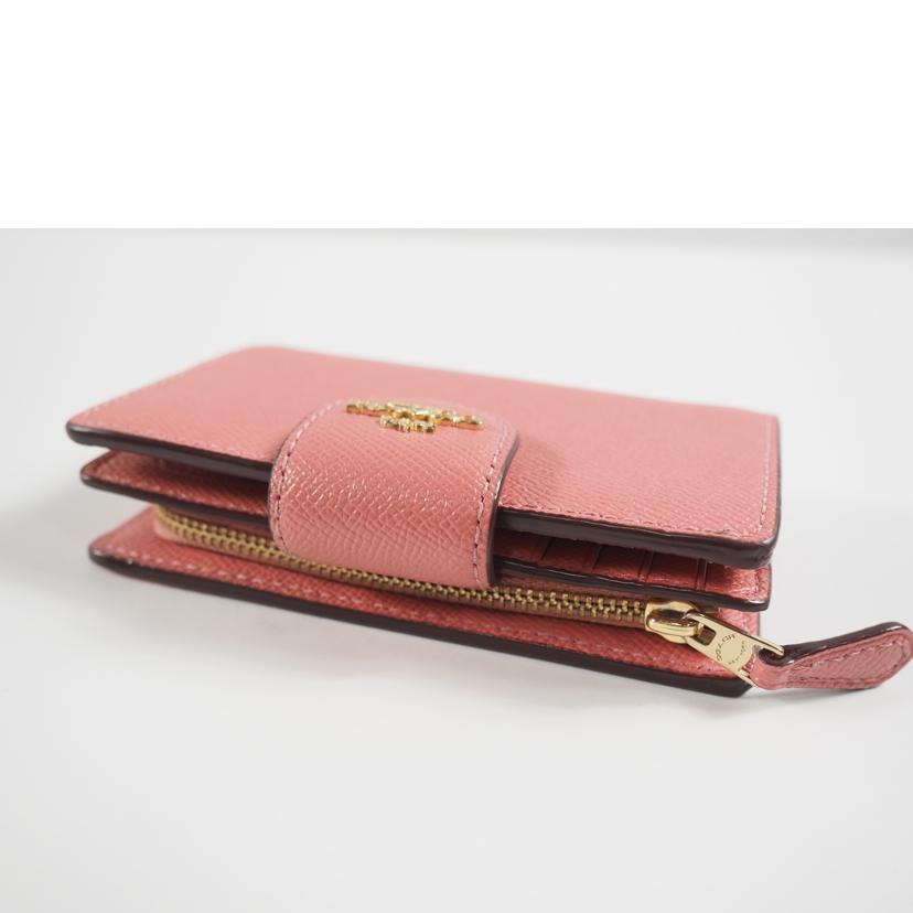 ＣＯＡＣＨ コーチ/二つ折り財布／マルチＬ字ファスナー／ピンク/6390//Bランク/79