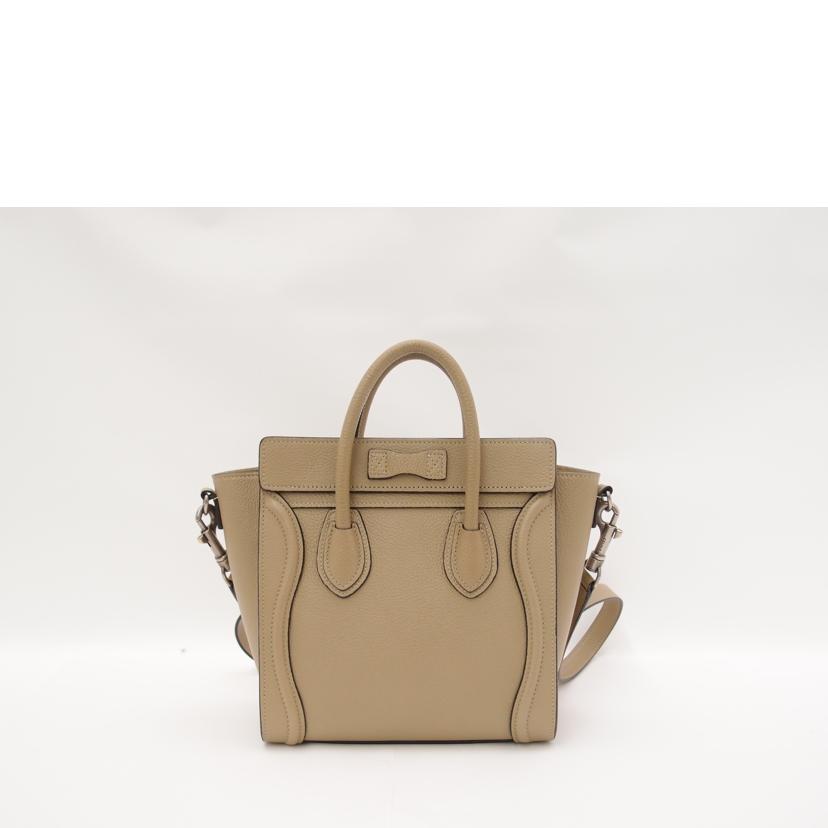 ＣＥＬＩＮＥ セリーヌ　ハンド　斜め掛け　レディース/ラゲージナノショッパー２ｗａｙ／ベージュ系//Aランク/69