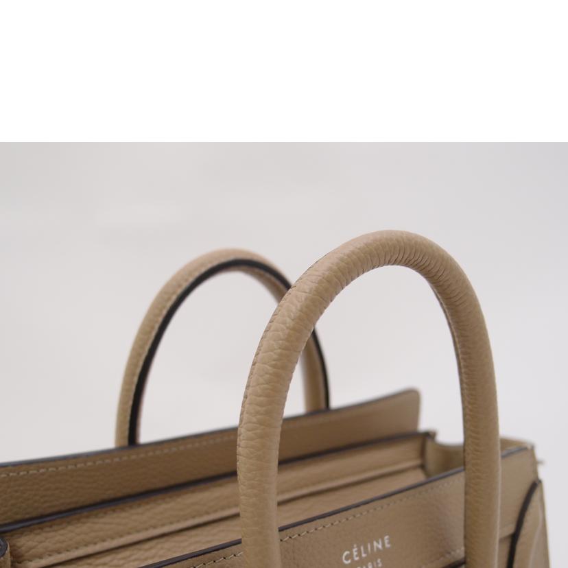 ＣＥＬＩＮＥ セリーヌ　ハンド　斜め掛け　レディース/ラゲージナノショッパー２ｗａｙ／ベージュ系//Aランク/69