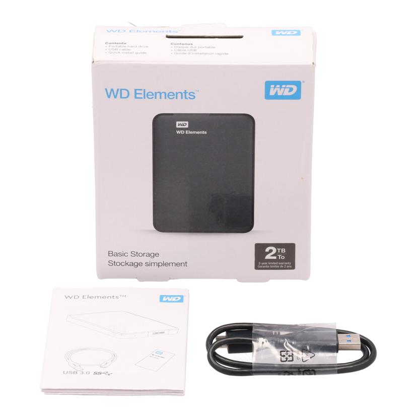 Ｗｅｓｔｅｒｎ　Ｄｉｇｉｔａｌ ウエスタンデジタル/ポータブルＨＤＤ　２ＴＢ/WDBU6Y0020BBK-WESN//WX81E6656T3Y/Bランク/81