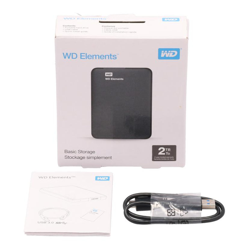 WD w2TB USB3.0 ポータブルHDD WDBU6Y0020BBK - タブレット