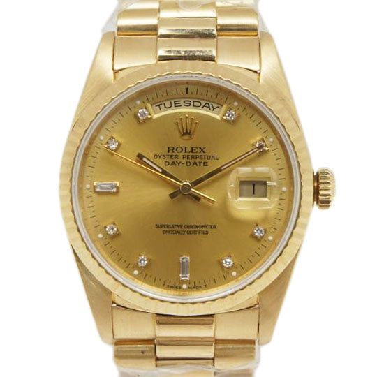 ROLEX ロレックス/デイデイト/K18YG無垢/10Pダイヤ/18238A/E29****/ROLEX/Aランク/75【中古】