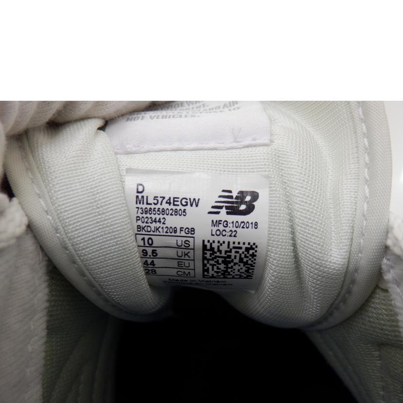 ｎｅｗ　ｂａｌａｎｃｅ/ローカットスニーカー/ML574GW//ABランク/88