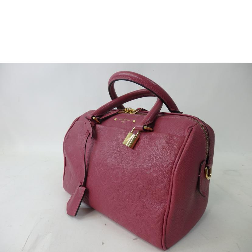 ＬＶ ルイヴィトン/スピーディ・バンドリエール２５／モノグラム・アンプラント／ピンク系/M44145 //DU3***/ABランク/84