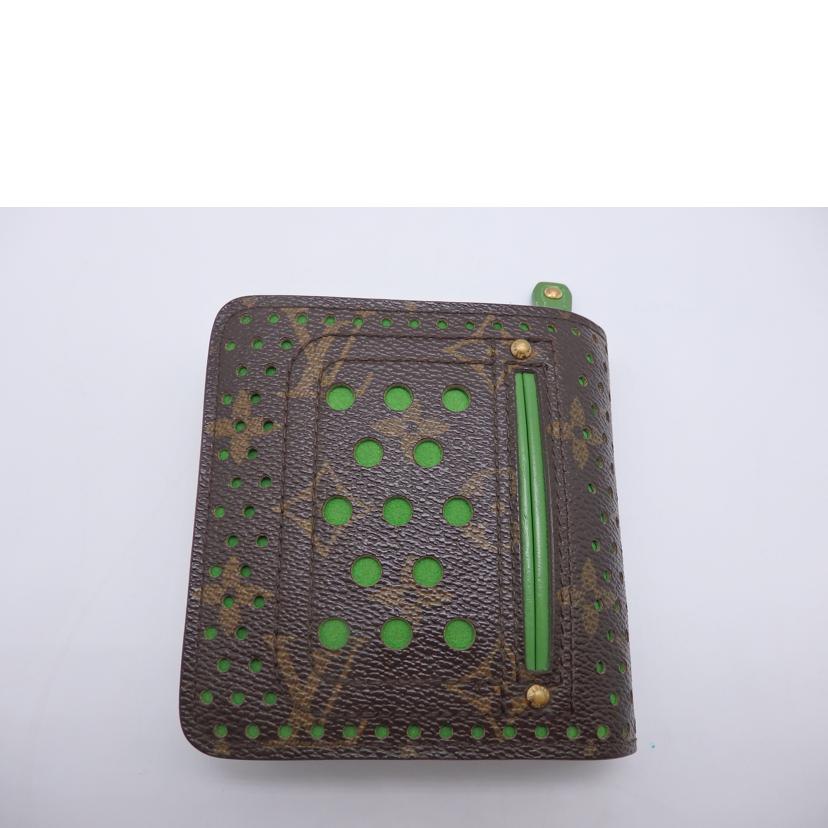 ＬＯＵＩＳ　ＶＵＩＴＴＯＮ ﾙｲ･ｳﾞｨﾄﾝ/コンパクトジップ／モノグラム・ペルフォ/M95218//MI0***/ABランク/93