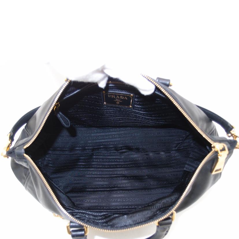 ＰＲＡＤＡ　 プラダ　ミニボストンバック　ショルダーバッグ　黒　ゴールド金具　肩掛け　レディース/レザー２ｗａｙハンド／ブラック/BL0620//172******/Aランク/69