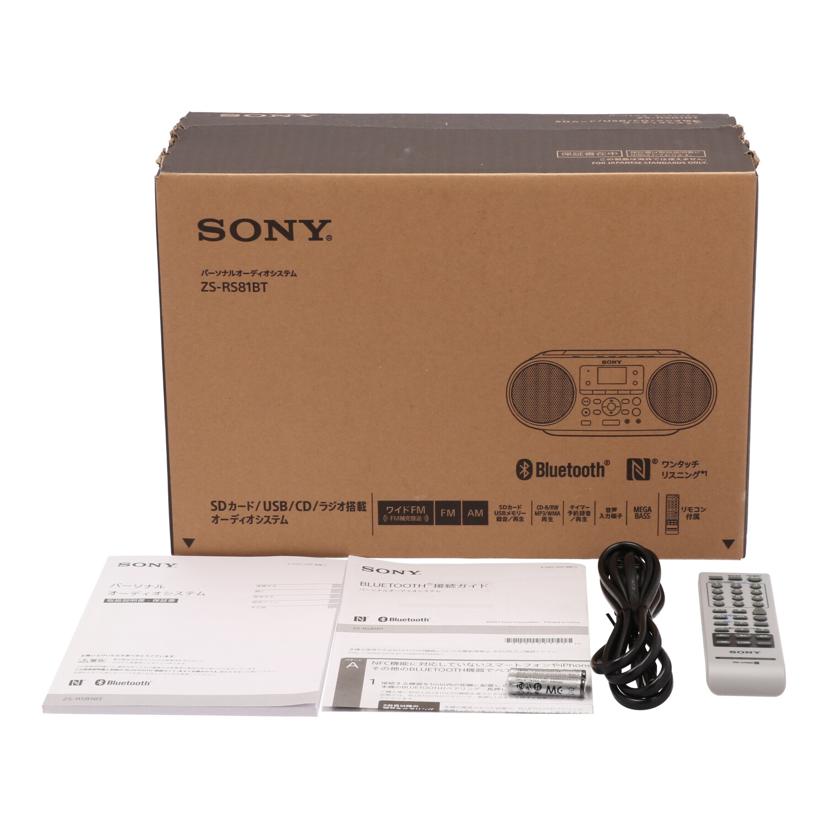 ＳＯＮＹ ソニー/Ｂｌｕｅｔｏｏｔｈ接続対応ＣＤラジオ/ZS-RS81BT//S011328358G/Aランク/75