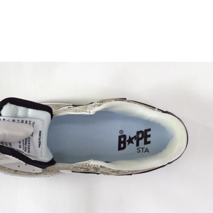 Ａ　ＢＡＴＨＩＮＧ　ＡＰＥ ア ベイジング エイプ/２３　ＢＡＰＥ　ＳＴＡ　ＳＮＡＫＥ　スニーカー　／　ベージュ//SAランク/81